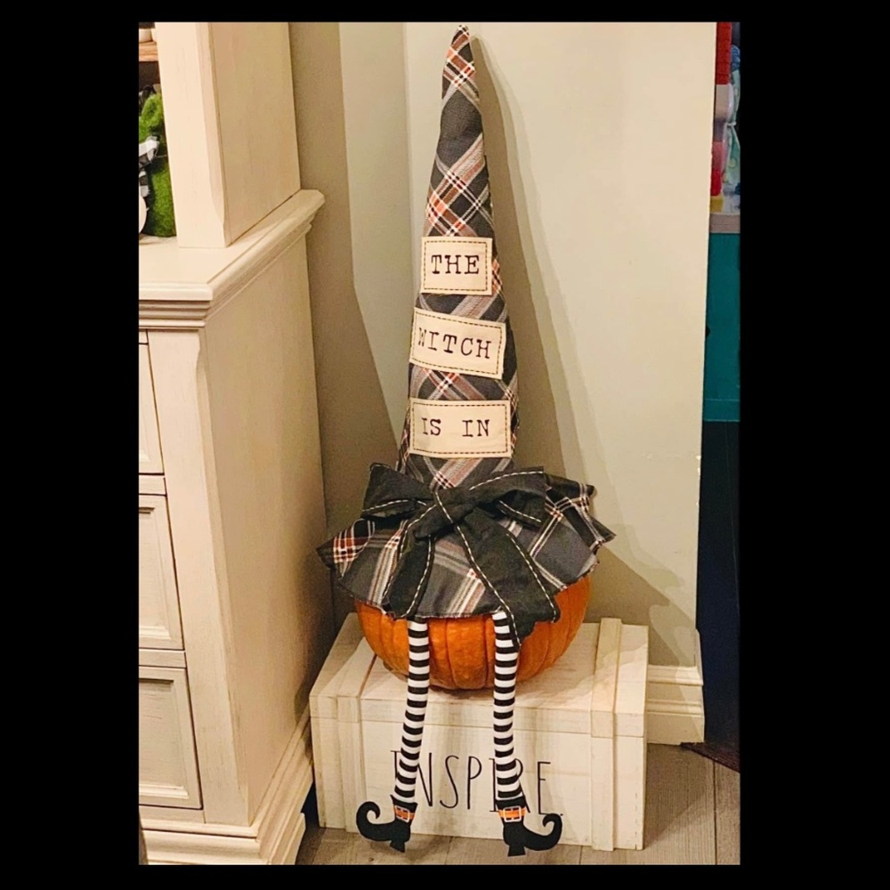 MudPie Witch Hat Halloween Decor